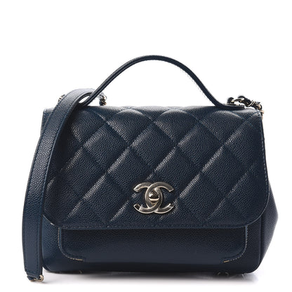 Chanel Caviar Quilted Small Business Affinity Flap Navy 1 of 8