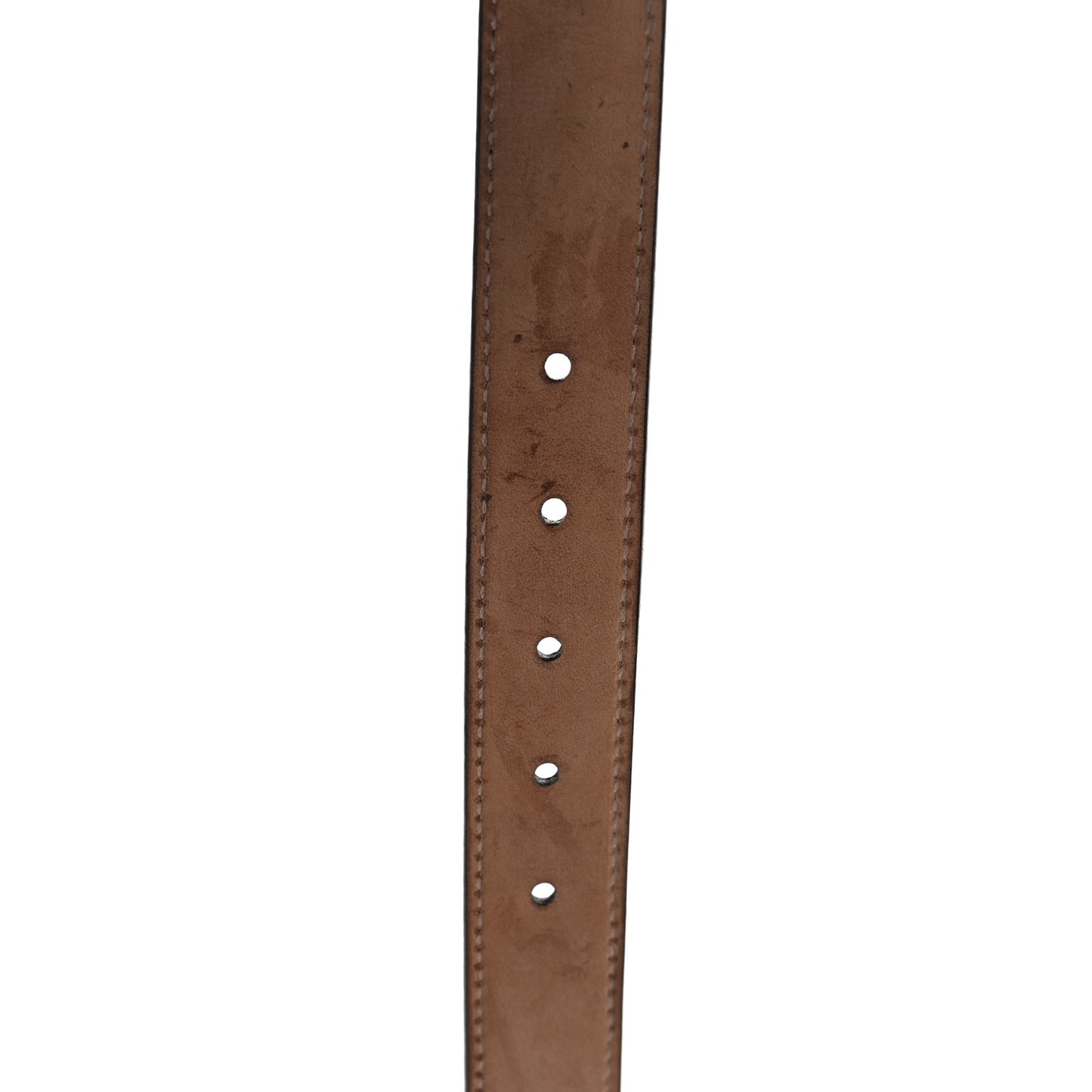 Calfskin Kids Double G 20mm Belt L Navy