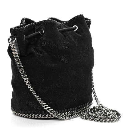 Stella McCartney Shaggy Deer Small Falabella Bucket Bag Black 2 of 11