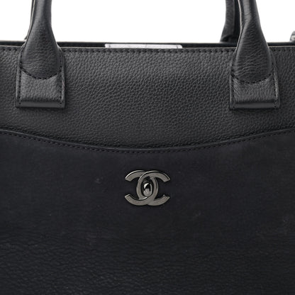 Chanel Grained Calfskin Suede Small Neo Executive Shopper Tote Black 9 of 15