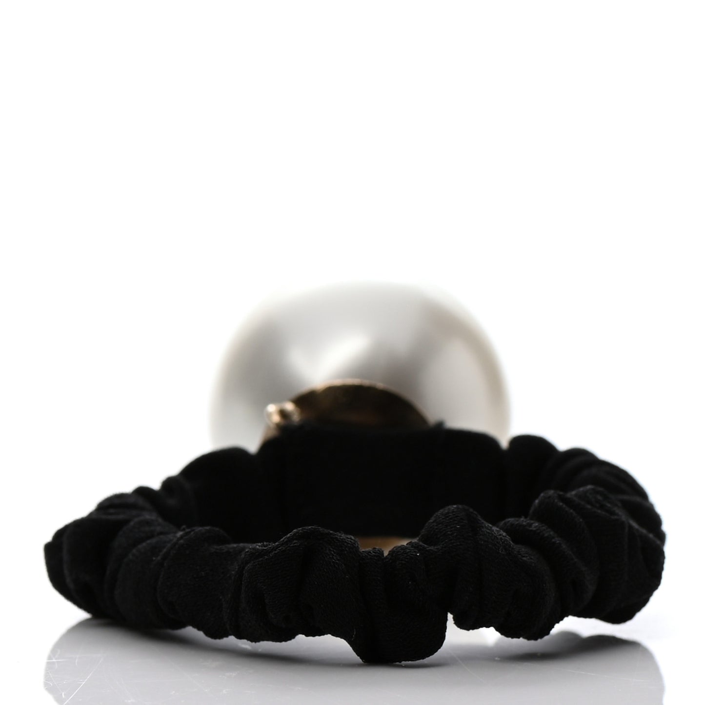 Pearl CC Hair Tie Black Gold Pearly White