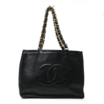 Chanel Lambskin Jumbo CC Shoulder Bag Black 2 of 19