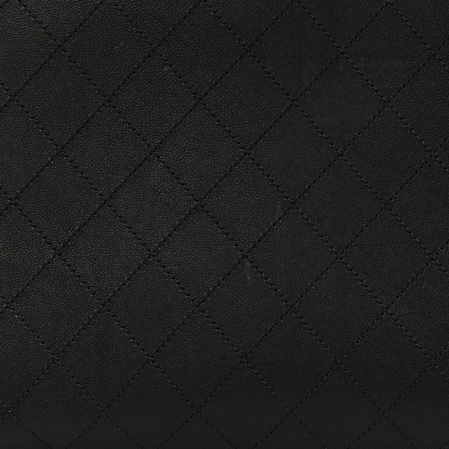Chanel Grained Calfskin Stitched Large Label Click Shopper Tote Black 12 of 12