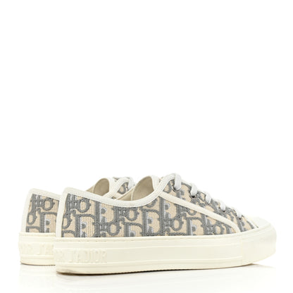 Christian Dior Canvas Oblique Walk'N'Dior Low Top Sneakers 36.5 Grey Stone 4 of 12
