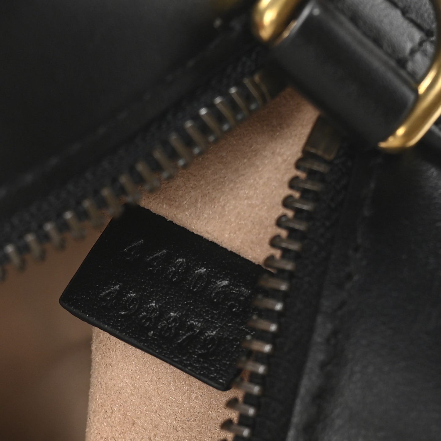 Calfskin Matelasse Mini GG Marmont Chain Shoulder Bag Black