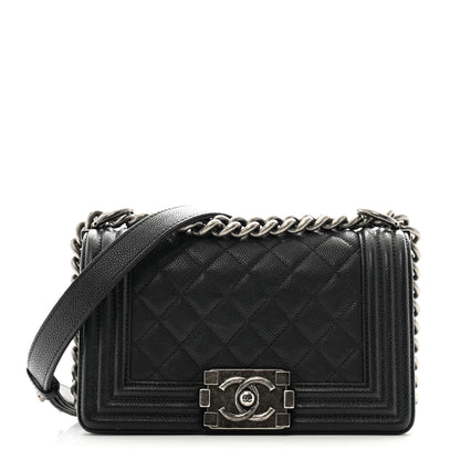 Chanel Caviar Quilted Small Boy Flap Black 1 of 13