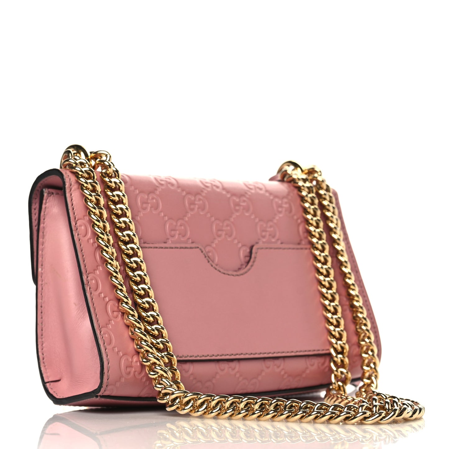 Guccissima Small Padlock Shoulder Bag Rose Baby Candy