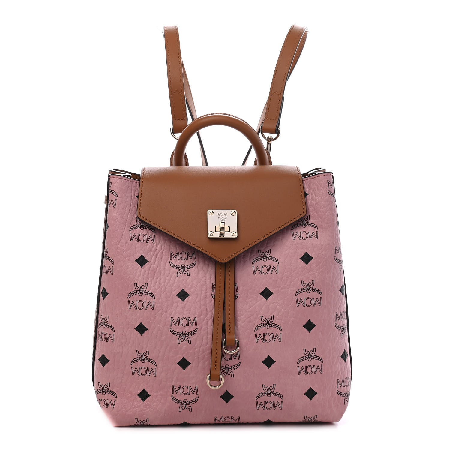 MCM Visetos Small Essential Backpack Soft Pink 1 of 8
