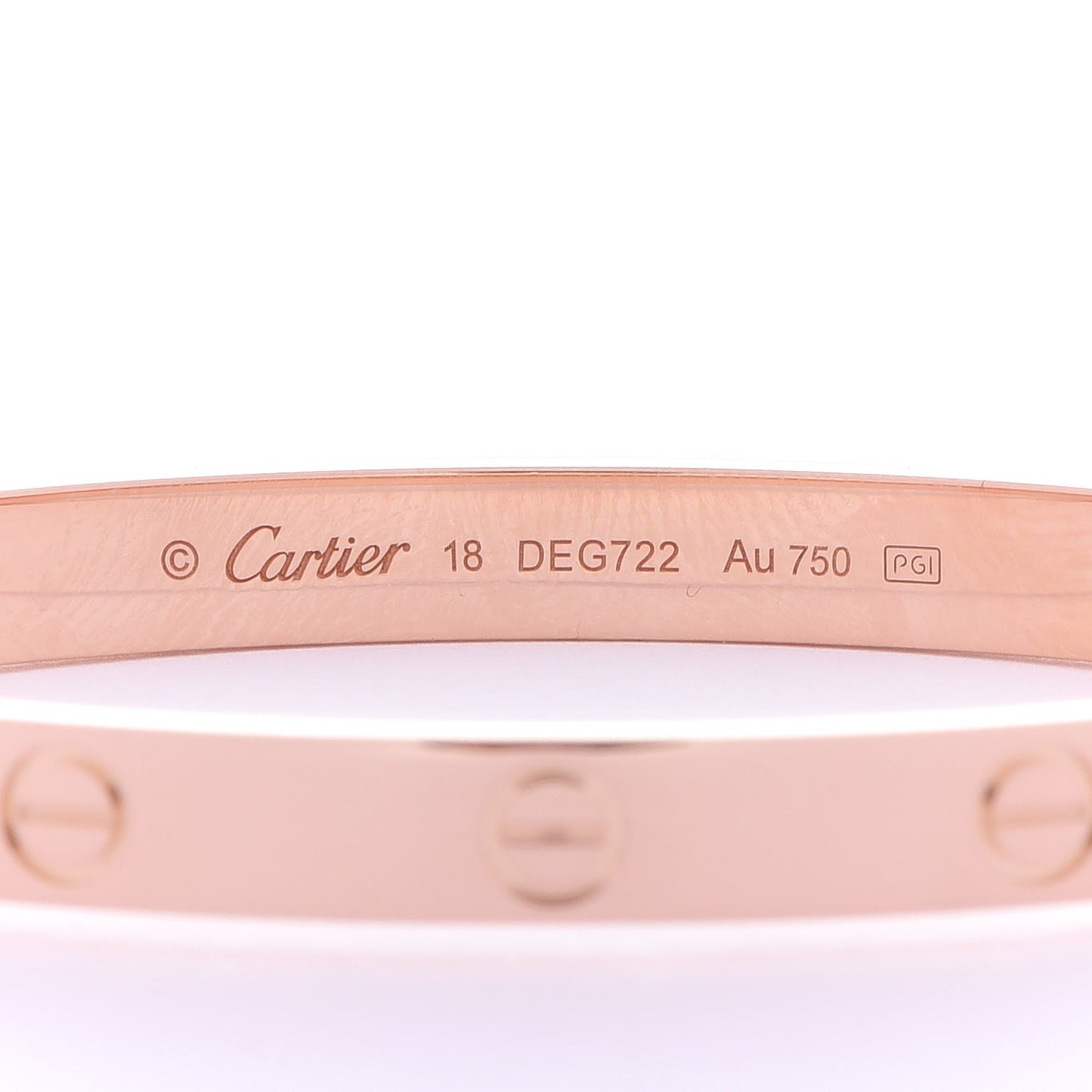 18K Pink Gold LOVE Bracelet 18