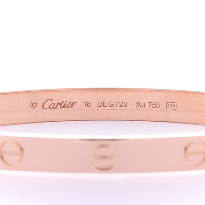 Cartier 18K Pink Gold LOVE Bracelet 18 4 of 6