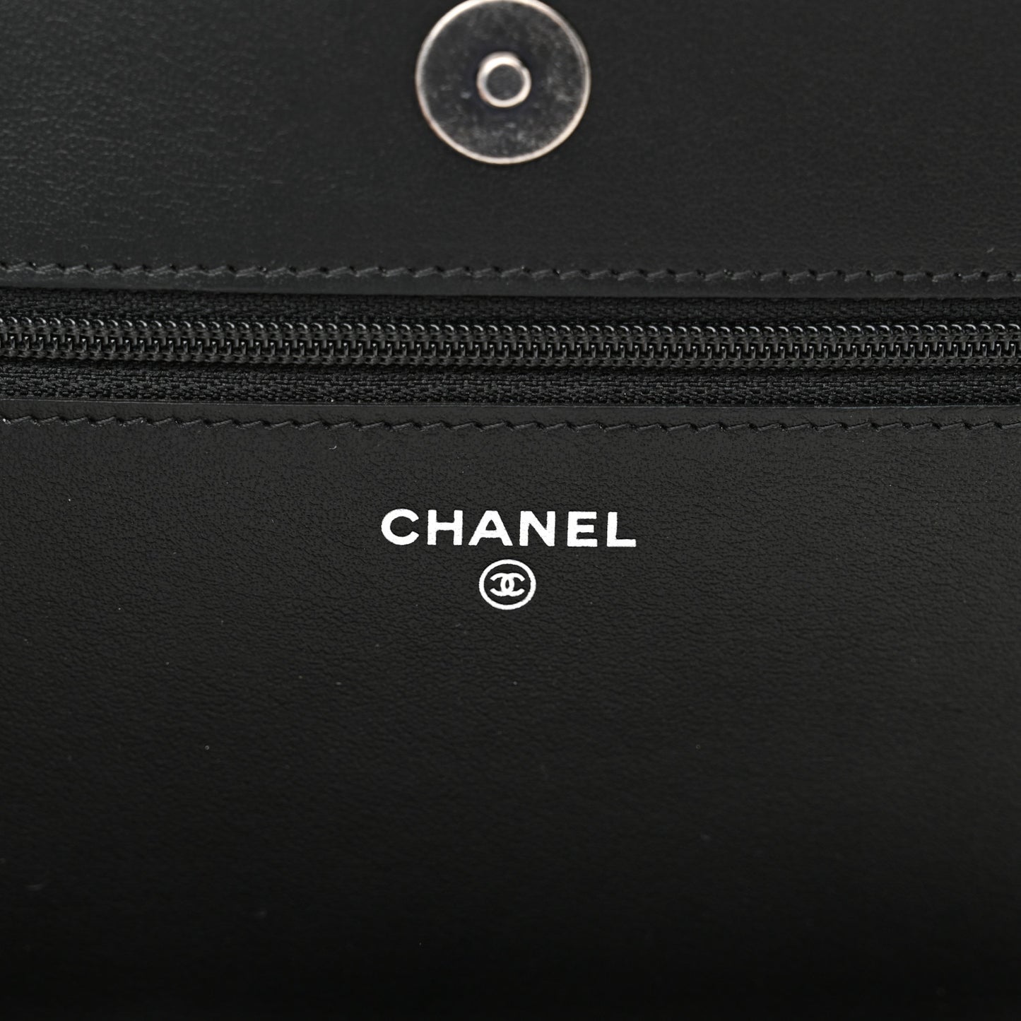 Caviar Quilted Boy Wallet On Chain WOC Black