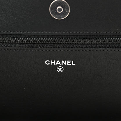 Chanel Caviar Quilted Boy Wallet On Chain WOC Black 6 of 13