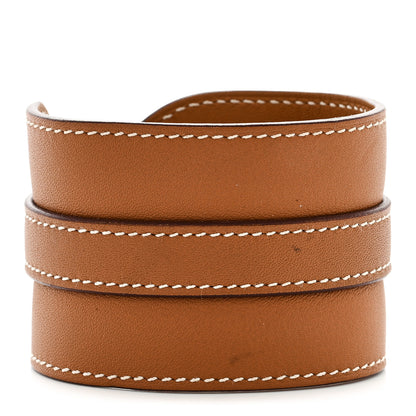Hermes Swift Cavalerie Cuff Bracelet T2 Gold 3 of 5