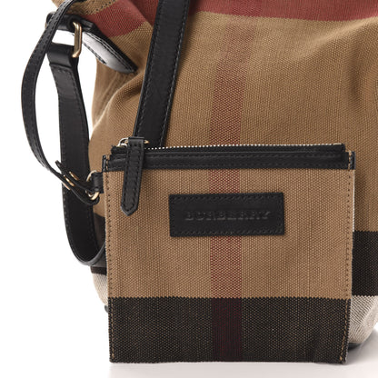 Burberry Canvas Mega Check Mini Ashby Tassel Crossbody Black 11 of 13