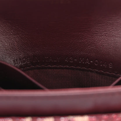 Christian Dior Oblique Saddle Card Holder Bordeaux 6 of 11