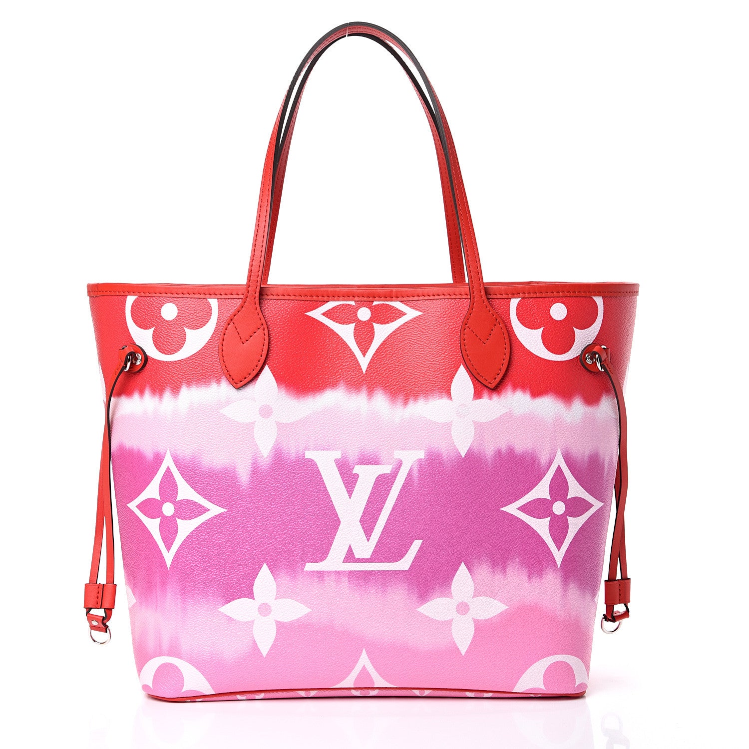 Louis Vuitton Monogram Escale Neverfull MM Rouge 2 of 12
