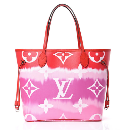 Louis Vuitton Monogram Escale Neverfull MM Rouge 2 of 12