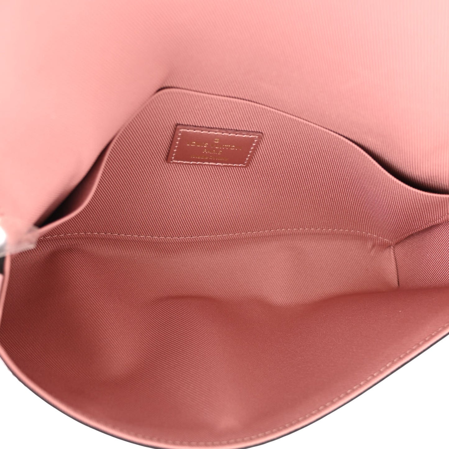 Vernis Pochette Felicie Chain Wallet Metallic Pale Pink