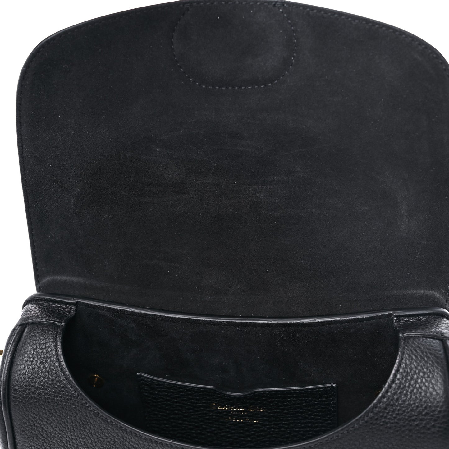 Grained Calfskin Medium Bobby Flap Black