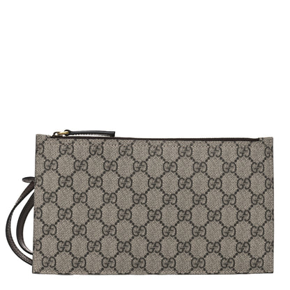 Gucci GG Supreme Monogram Large Ophidia Wristlet Pouch Beige New Acero 1 of 12