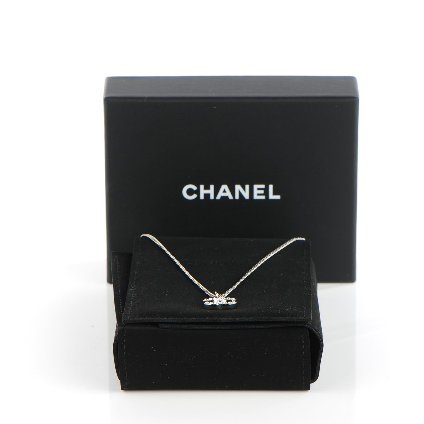 Crystal Timeless CC Necklace Silver