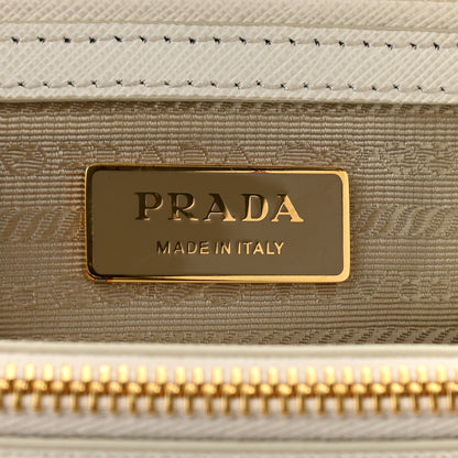 Prada Saffiano Small Galleria Double Zip Tote Talco 6 of 10