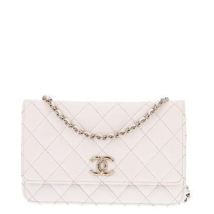 Chanel Caviar Quilted Wallet On Chain WOC White 1 of 10
