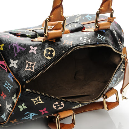 Louis Vuitton Monogram Multicolor Speedy 30 Black 5 of 10
