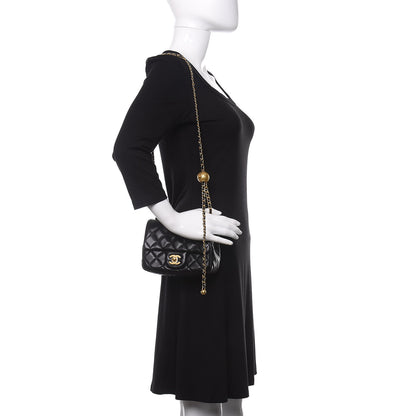 Chanel Lambskin Quilted Mini Pearl Crush Flap Black 2 of 12