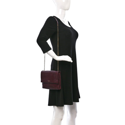 Lanvin Lambskin Quilted Mini Sugar Flap Shoulder Bag Burgundy 2 of 11