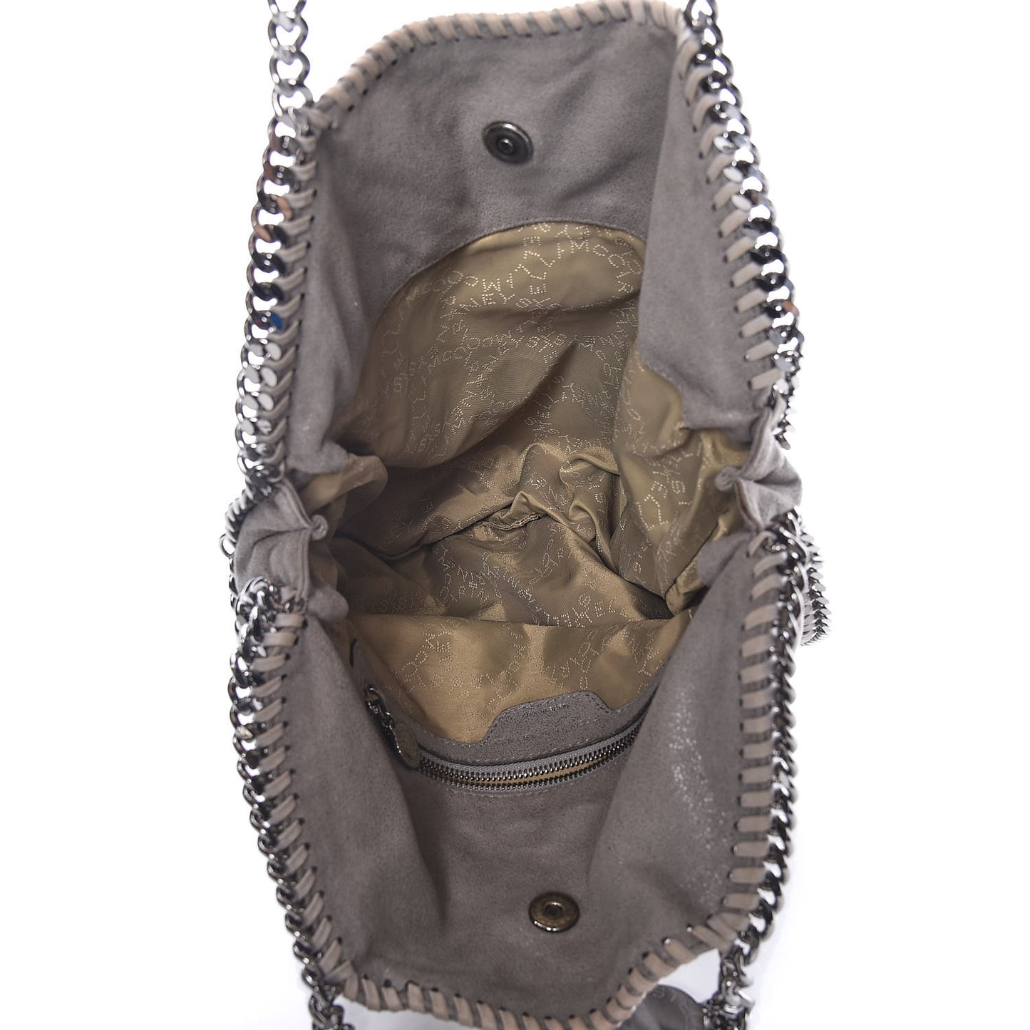 Shaggy Deer Falabella Fold Over Tote Grey