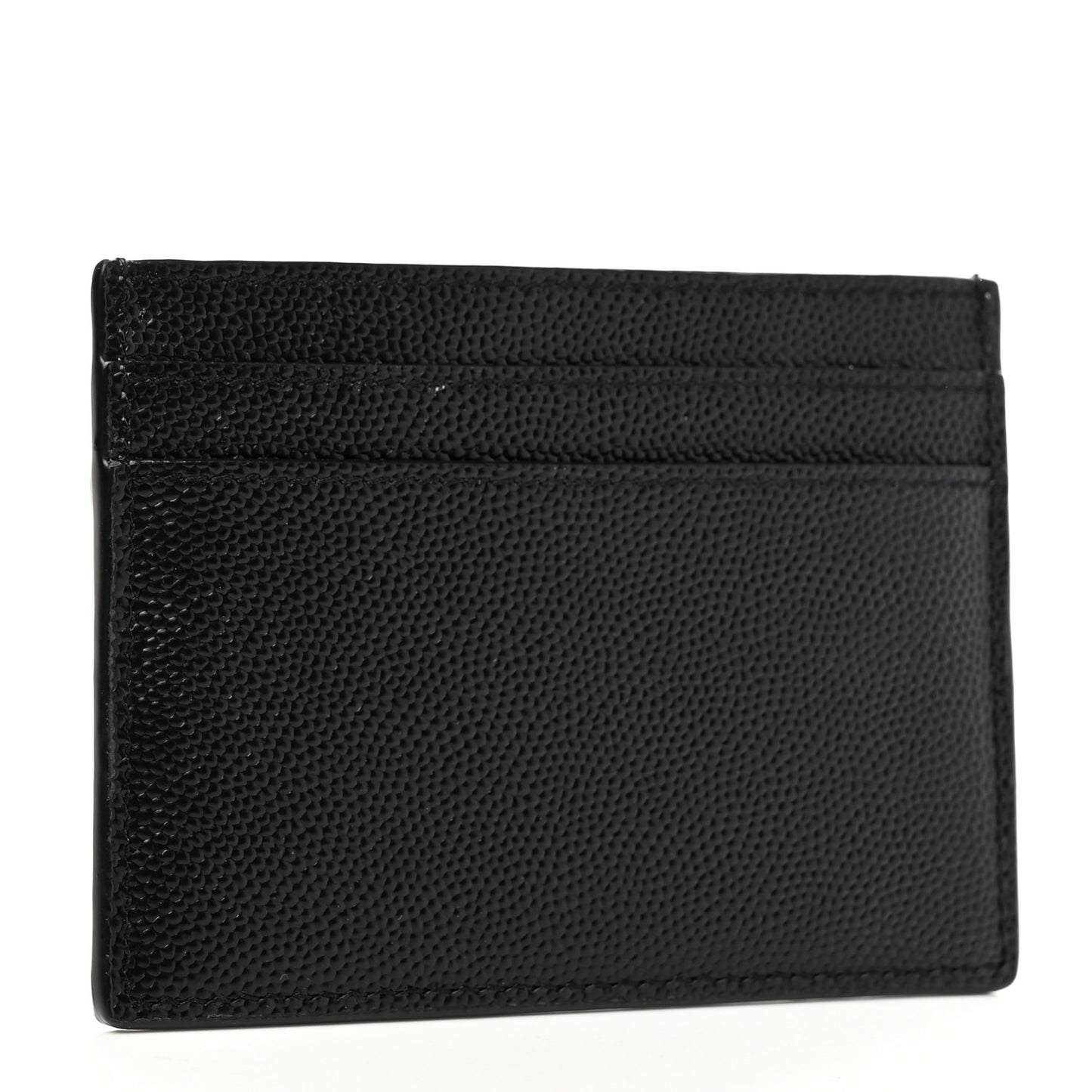 Grain De Poudre Monogram Credit Card Case Black