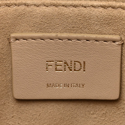 Fendi X FILA Vitello Liberty Mania Bi-Color FF 1974 Embossed Kan I Shoulder Bag White Nebula Multicolor 6 of 13