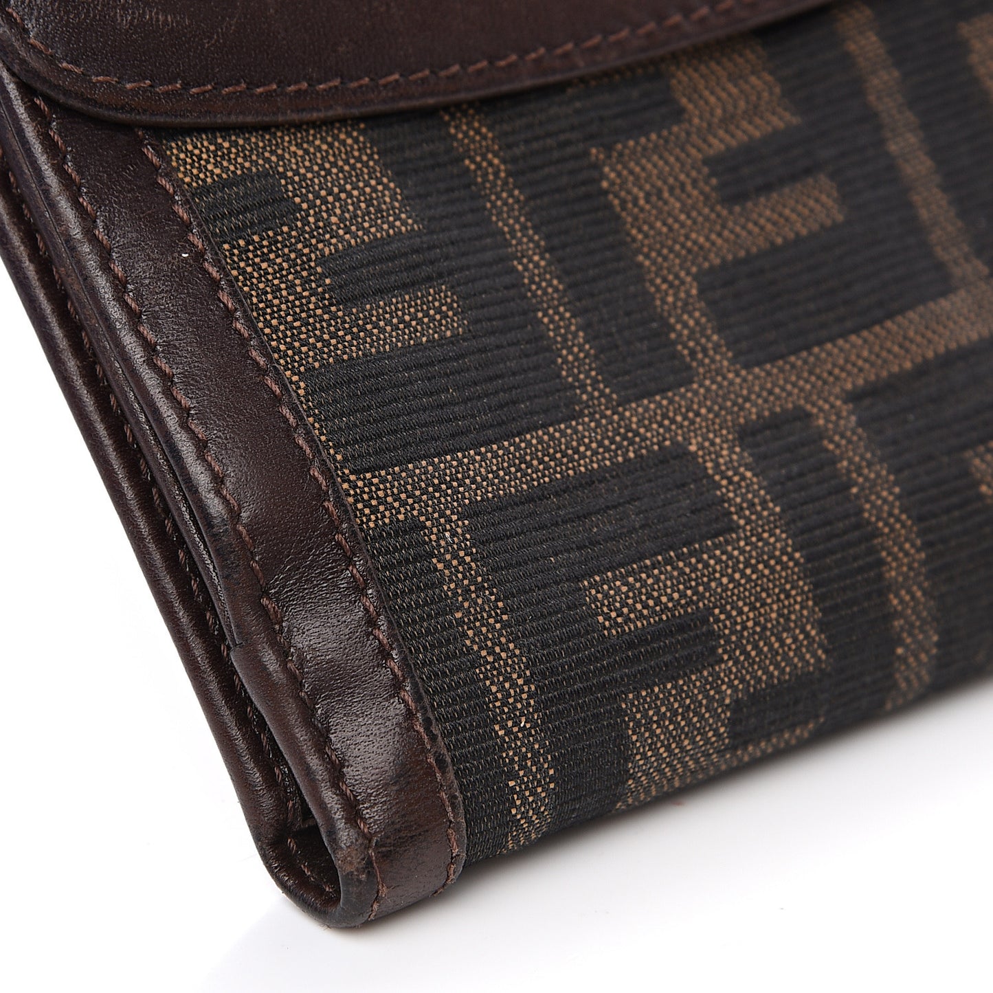Zucca Calfskin Compact Wallet Tobacco