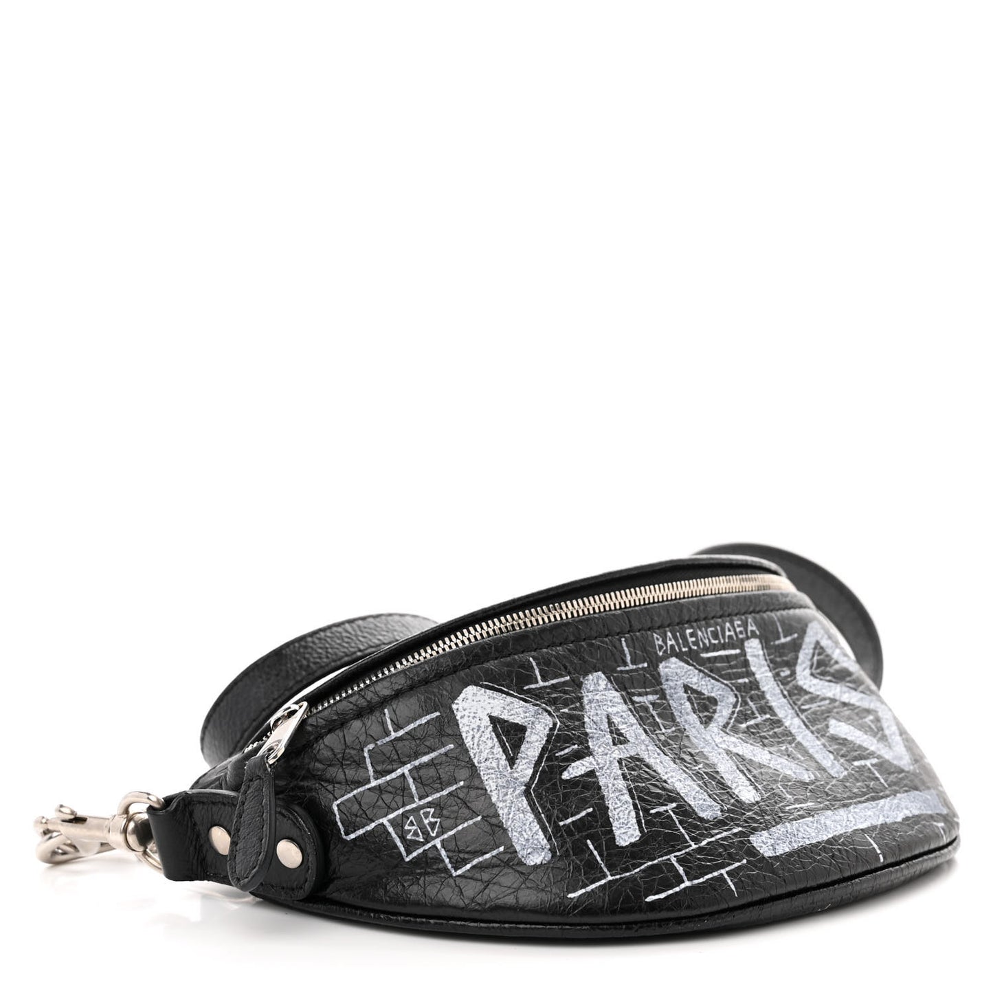 Agneau Arena Graffiti All Over XXS Souvenir Belt Bag Black White