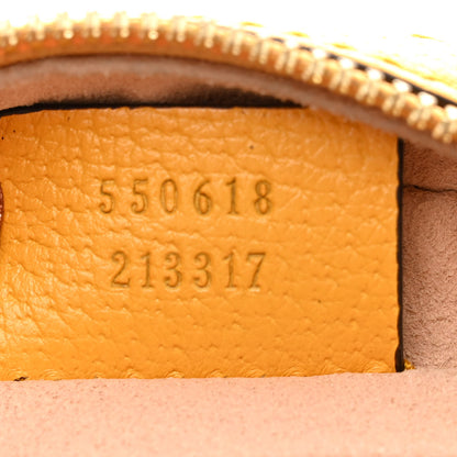 Gucci GG Supreme Monogram Flora Web Mini Ophidia Round Shoulder Bag Beige Multicolor Crop 7 of 11