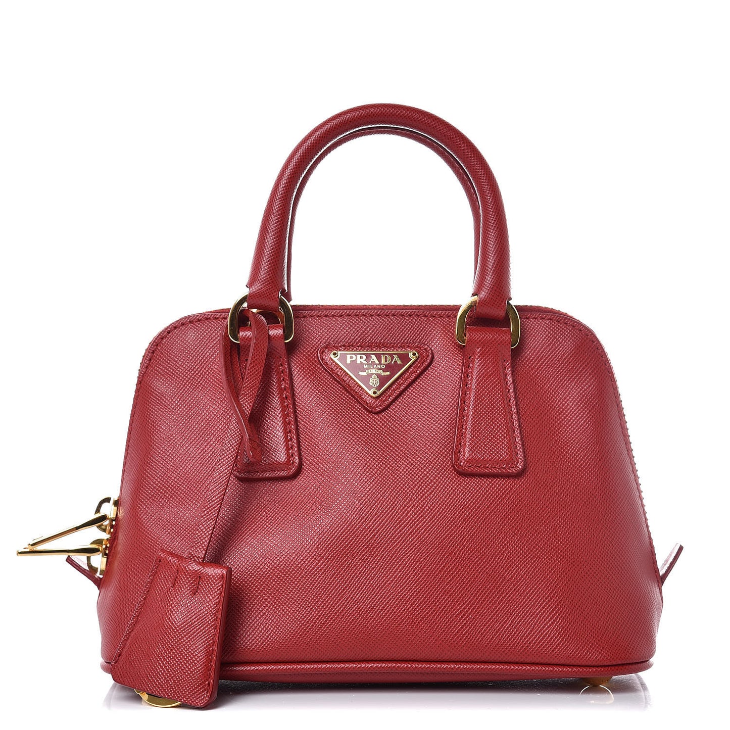 Saffiano Lux Mini Promenade Tote Fuoco