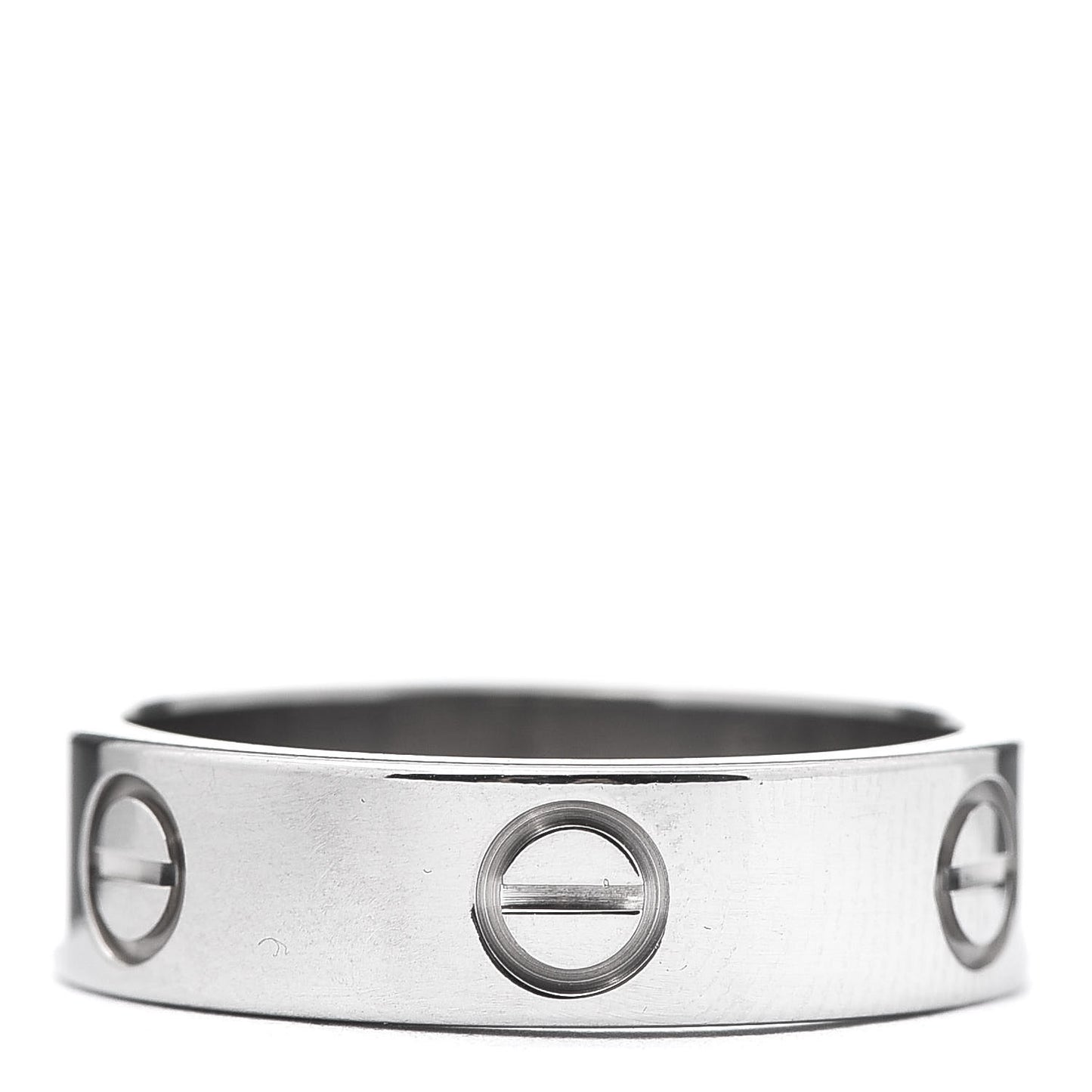 18K White Gold 5.5mm LOVE Ring 56 7.5