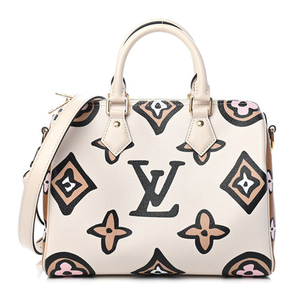 Louis Vuitton Monogram Giant Wild At Heart Speedy Bandouliere 25 Creme 1 of 8