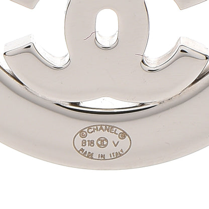 Chanel Crystal CC Earrings Silver 4 of 4