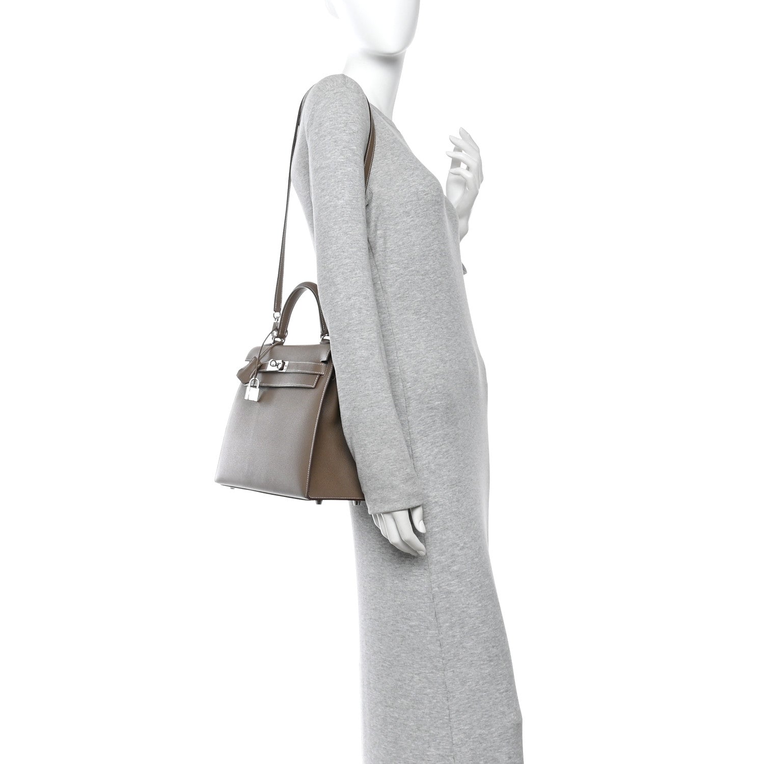 Hermes Epsom Kelly Sellier 32 Etoupe 2 of 10