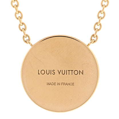 Louis Vuitton 18K Yellow Gold Carnelian Blossom Sun Pendant Necklace 4 of 5