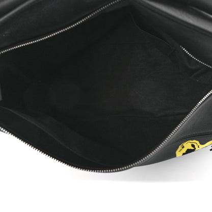 Loewe Calfskin Large Pansies Puzzle Bag Black 5 of 11