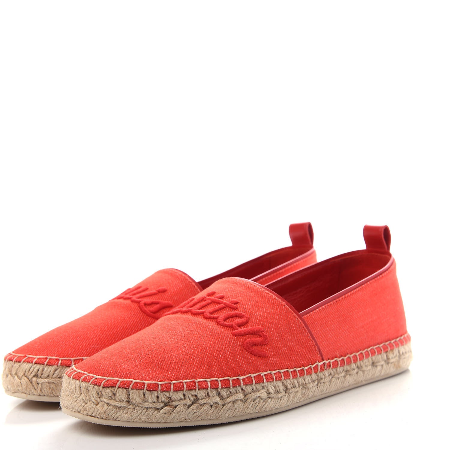 Louis Vuitton Canvas Waterfall Espadrille 40 Rouge 3 of 13