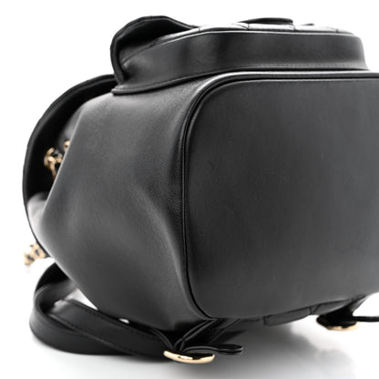 Chanel Lambskin Quilted Small Duma Drawstring Backpack Black 9 of 11