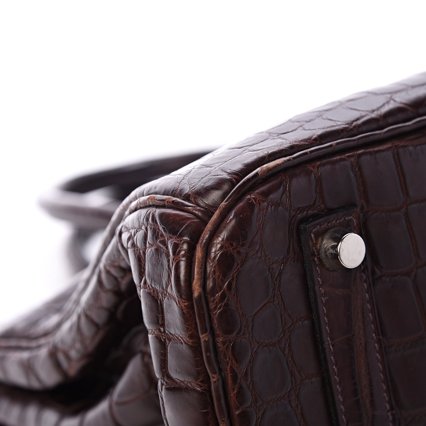 Matte Crocodile Birkin 35 Chocolate