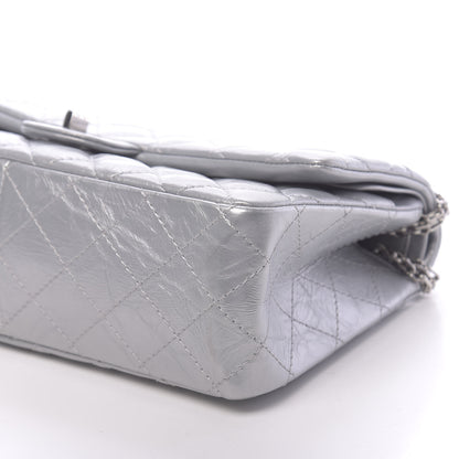 Chanel Metallic Aged Calfskin Quilted 2.55 Reissue 226 Flap Silver 9 of 11