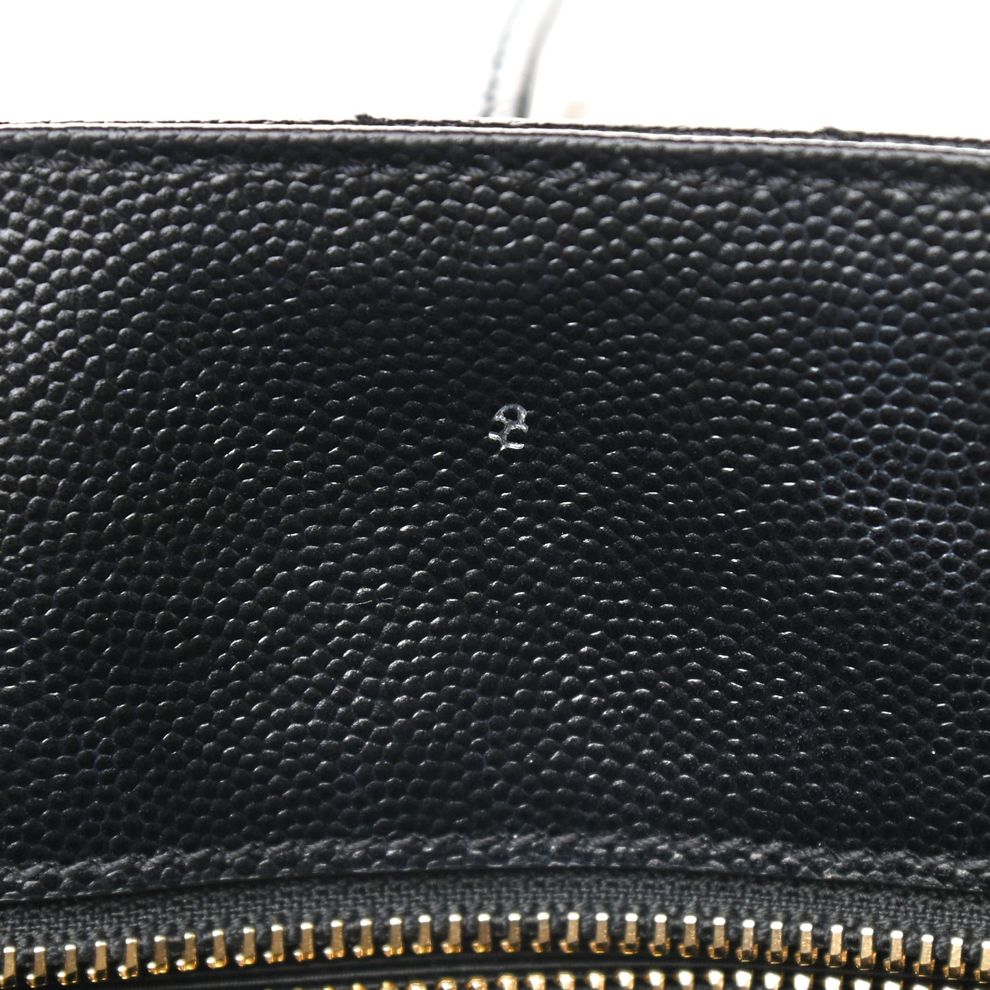 Grain De Poudre Matelasse Chevron Monogram Shopping Bag Black