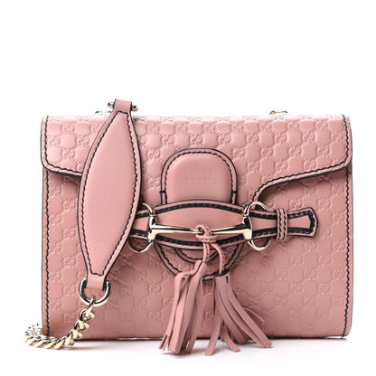 Gucci Microguccissima Mini Emily Shoulder Bag Soft Pink 1 of 10