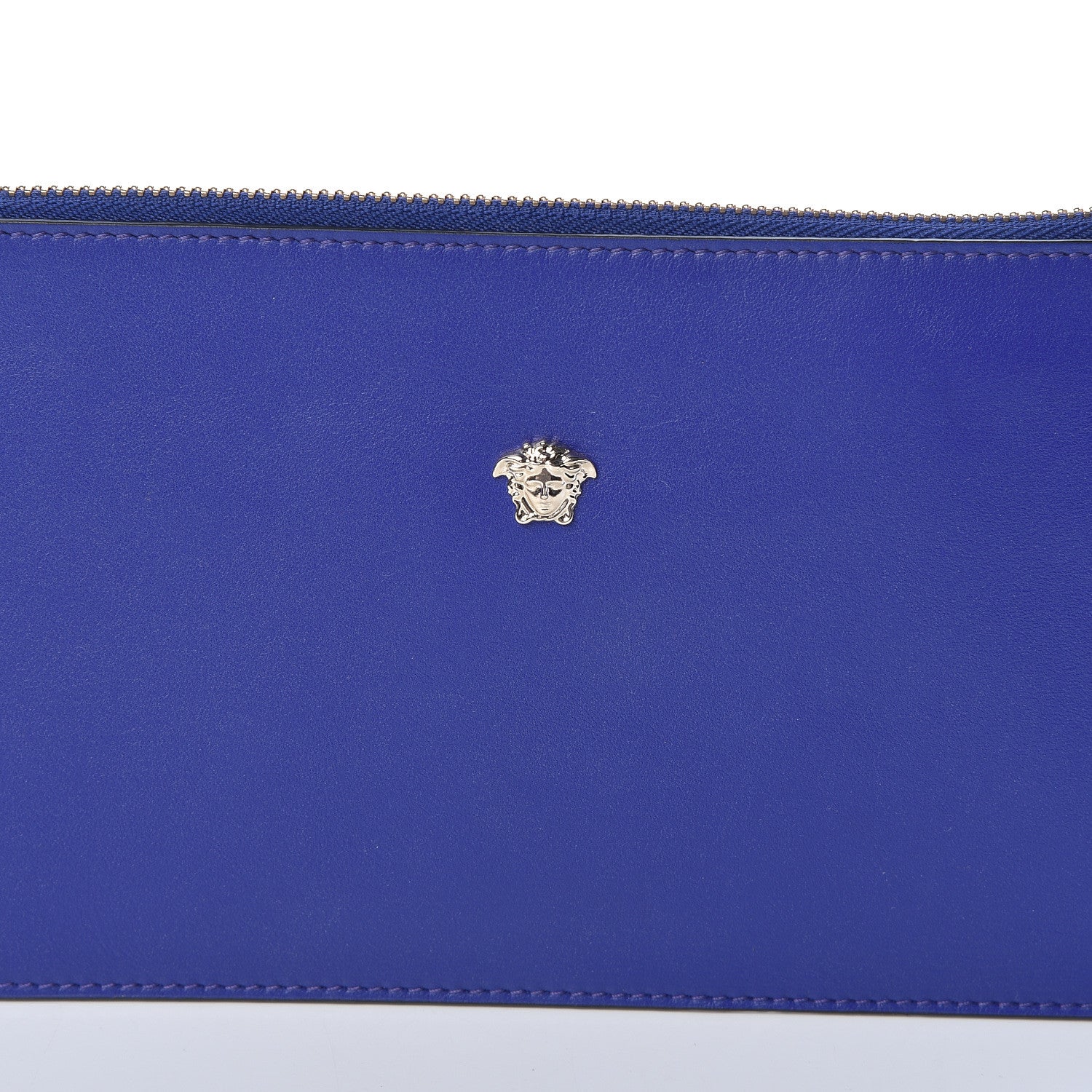 Versace Calfskin Medusa Wrist Pouch Purple 7 of 7